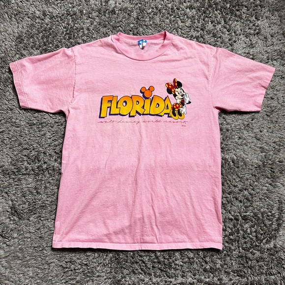 Vintage 80s Disney Minnie Mouse Florida Shirt Made In USA - Picture 2 of 3
